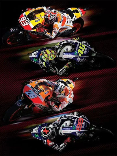 Motogp Márquez / Rossi / Pedrosa / Lorenzo Ξύλινο