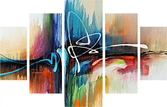 Freebox Abstract Colors Ξύλινος 82x56 cm Freebox Abstract Colors Ξύλινος 82x56 cm