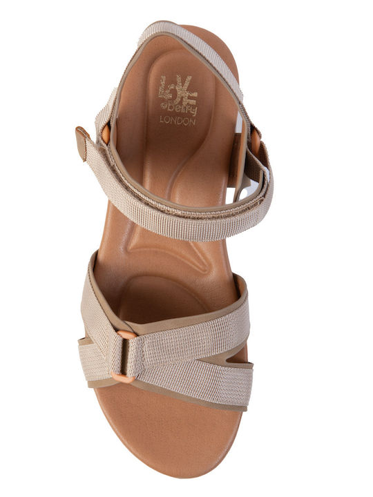 Women's Flat Sandals Flatforms Brown