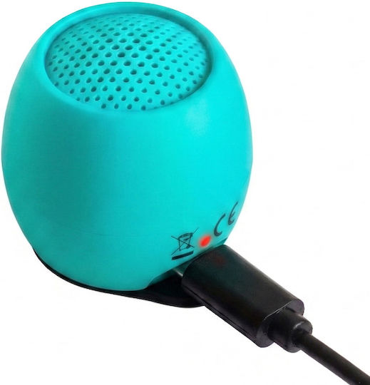 Boompods Zero Ocean Ηχείο Bluetooth 3W με Διάρκεια Μπαταρίας έως 5 ώρες Aquamarine