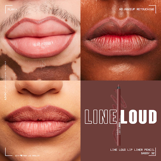 NYX Professional Makeup Line Loud Μολύβι Χειλιών Sassy
