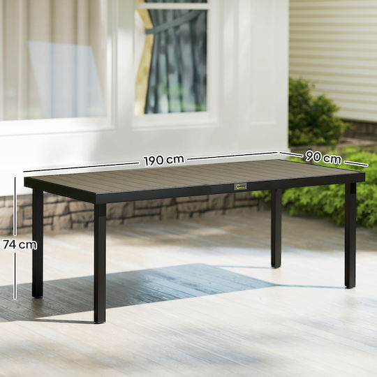 Table 190x90x74 Black
