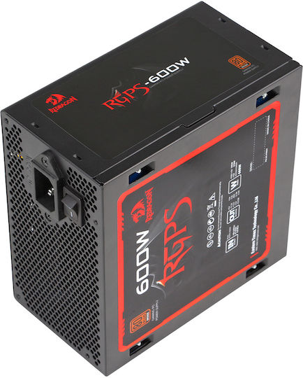 Redragon GC-PS024 600W Μαύρο Τροφοδοτικό Υπολογιστή Full Wired 80 Plus Bronze
