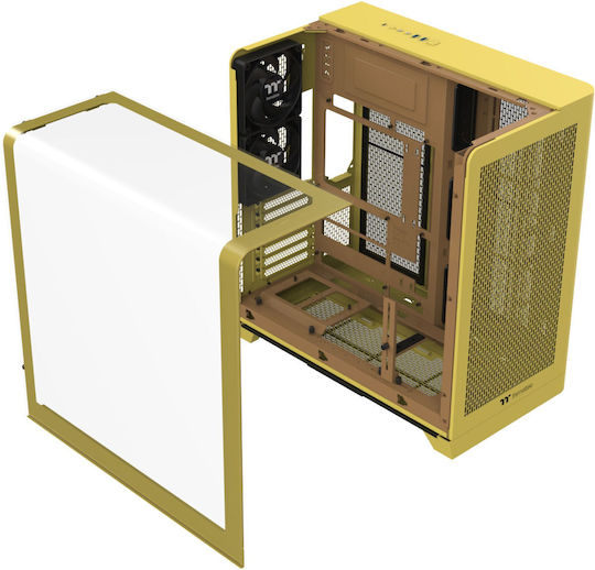 Thermaltake View 390 Air Gaming Midi Tower Computer Case with Side Window Butter Caramel