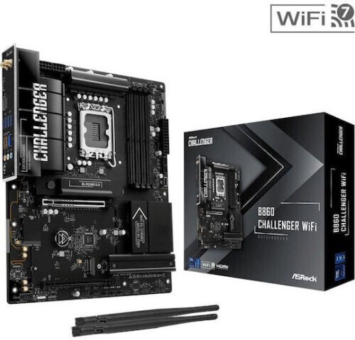 ASRock B860 Challenger WiFi Motherboard ATX with Intel 1851 Socket 90-MXBUC0-A0UAYZ