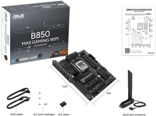 Asus B850 Wi-Fi Motherboard ATX with AMD AM5 Socket 90MB1PR0-M0EAY0