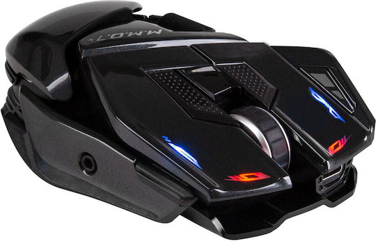 Mad Catz M.M.O. 7+ Безжична RGB Геймърска Мишка 26000 DPI Черна