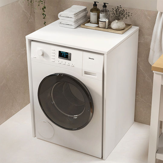 Megapap Ντουλάπι Μπάνιου Πλυντηρίου 65.5x60x88.6cm Λευκό