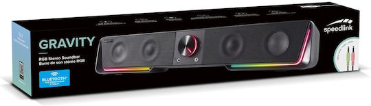 SpeedLink Gravity 2.0 Wireless Speakers with RGB and Bluetooth 3W Black