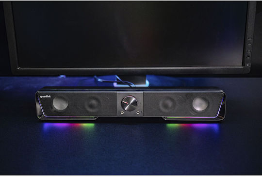 SpeedLink Gravity 2.0 Wireless Speakers with RGB and Bluetooth 3W Black