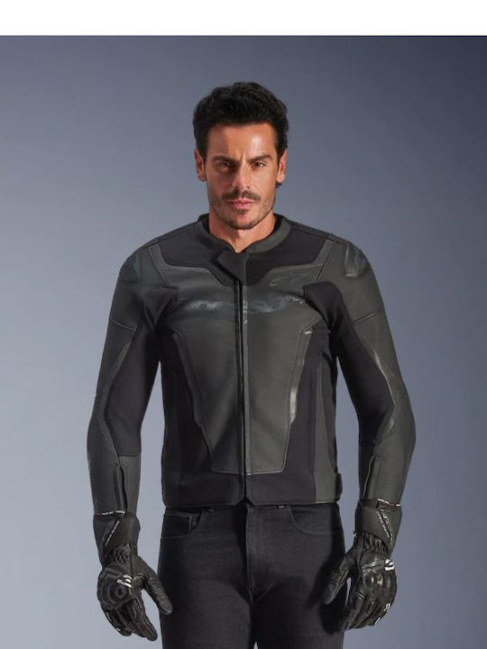 Alpinestars GP Force V2 Men's Motorcycle Jacket Leather 4 Seasons Black/Black