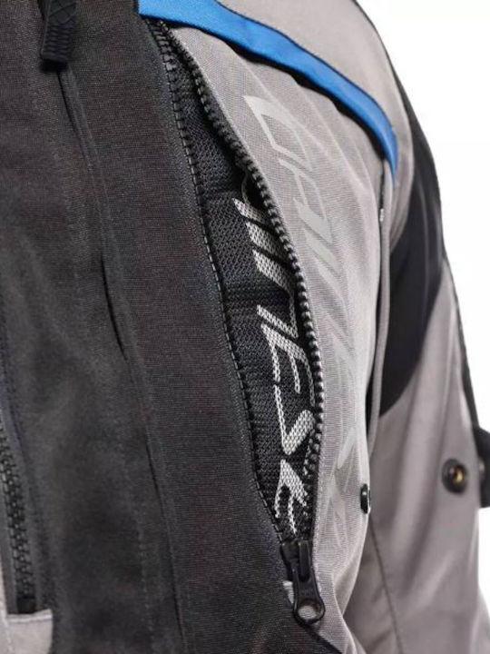 Dainese Gullfoss Мъжко Мотоциклетно яке Водоустойчив Gargoyle/Black/Blue