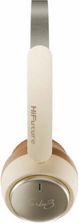 HiFuture Wireless Bluetooth On Ear Headphones with 40 Hours Playing Time Beige