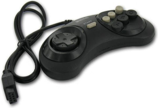 Retro Sega С кабел Геймпад за Компютър Черен