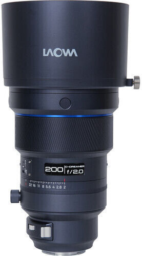 Laowa Full Frame Φωτογραφικός Φακός 200mm f/2 Σταθερός για Canon EF Mount Μαύρος