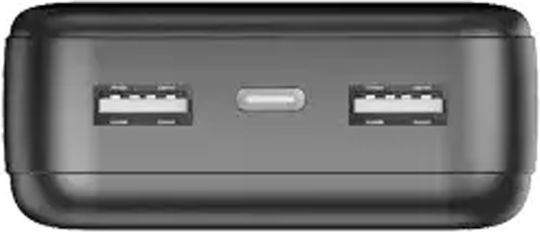 TTEC ReCharger Power Bank 20000mAh 10.5W mit 2 USB-A Ausgangsanschlüsse Schwarz