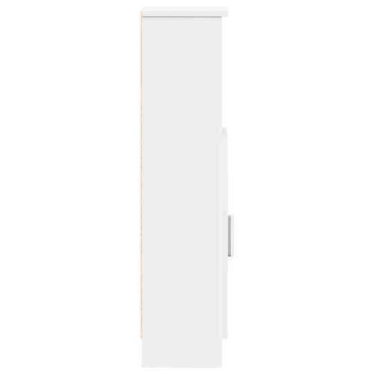 vidaXL Bathroom Column Cabinet Wall Hung M20.5xD22xH90cm White