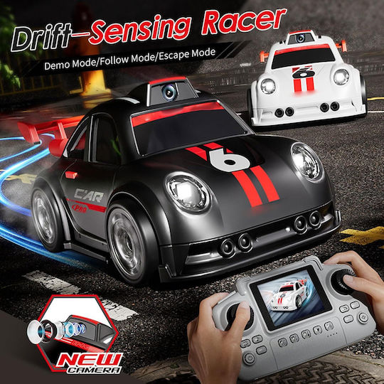 Kalaxio Mini RC Drift Racing Car RC Vehicle Drift FPV WiFi with Memory Card and Remote Control Black with Camera