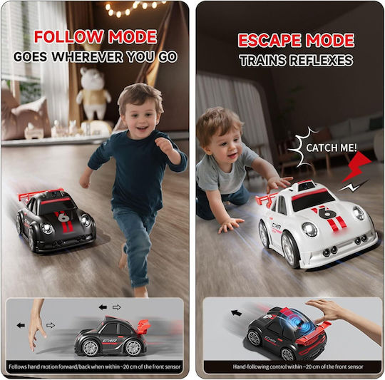 Kalaxio Mini RC Drift Racing Car Remote Control Drift Car FPV WiFi with Memory Card and Remote Control White with Camera
