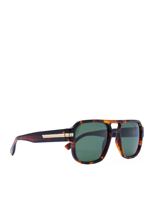OJO Sunglasses Unisex Γυαλιά Ηλίου με Καφέ Σκελετό και Καφέ Polarized Φακό 28OTR33433