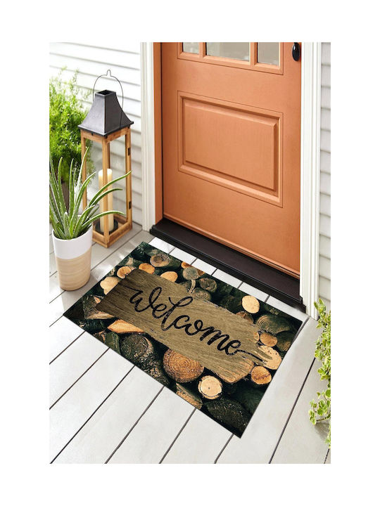 SteweHome SteweHome Non-Slip Orange Entrance Doormat 70x45cm