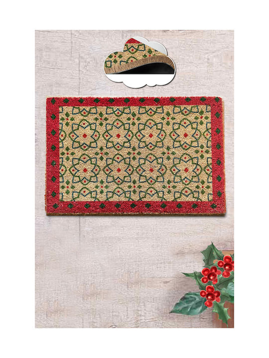 SteweHome SteweHome Entrance Doormat Coconut Tree Non-Slip Brown 60x40cm