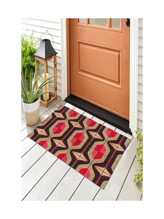 SteweHome Entryway Doormat Non-Slip Orange 70x45cm