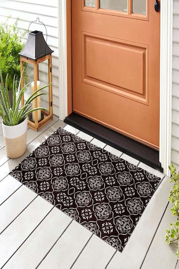 SteweHome Non-Slip Orange Entry Doormat 70x45cm