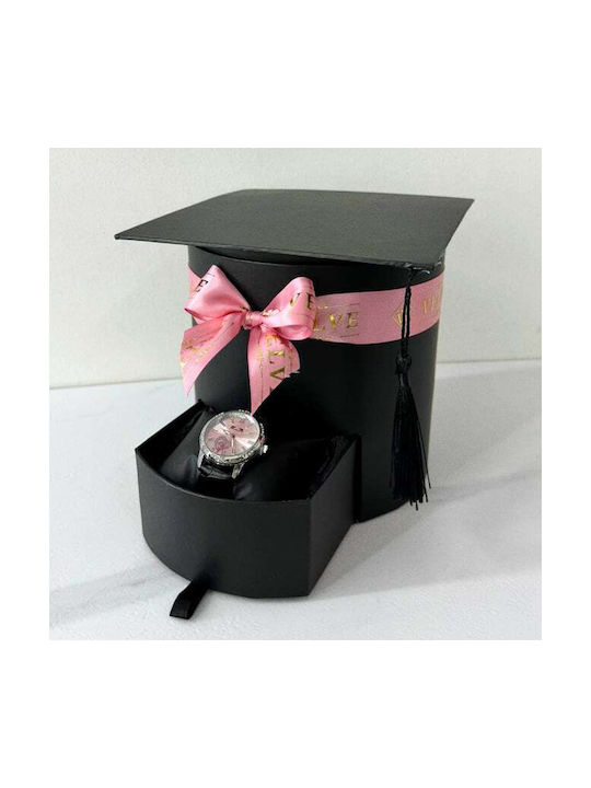 Set Absolvire Award Ceremony Graduation Cap Floral Arrangement Matteo Clock