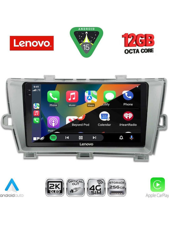 Lenovo Car Audio System for Toyota Prius BMW X1 / X3 / X4 2009-2015 Bluetooth USB WiFi GPS Apple CarPlay Android Auto with 9" Touch Screen