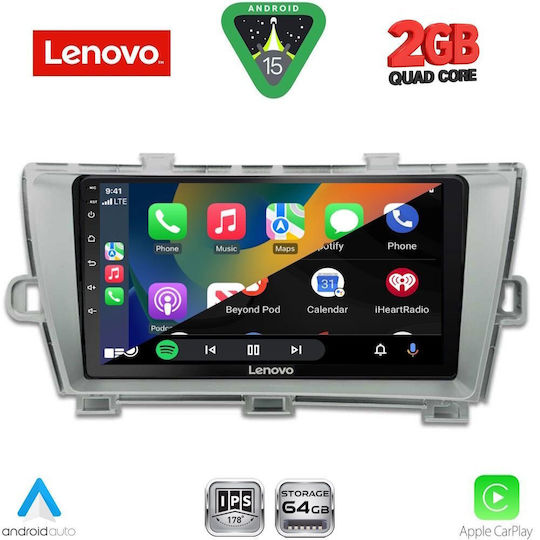 Lenovo Sistem Audio Auto Pentru Toyota Prius 2009-2015 Bluetooth USB Wi-Fi GPS Apple CarPlay Android Auto Cu Ecran Tactil 9"