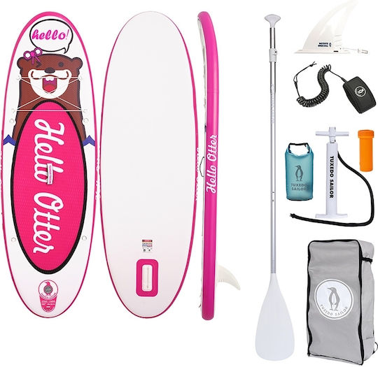 Funwater Tuxedo Sailor Φουσκωτή Σανίδα SUP με Μήκος 2.4m Ροζ
