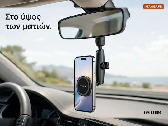 Swissten Suport Auto pentru Telefon cu magnet MagSafe Neagră