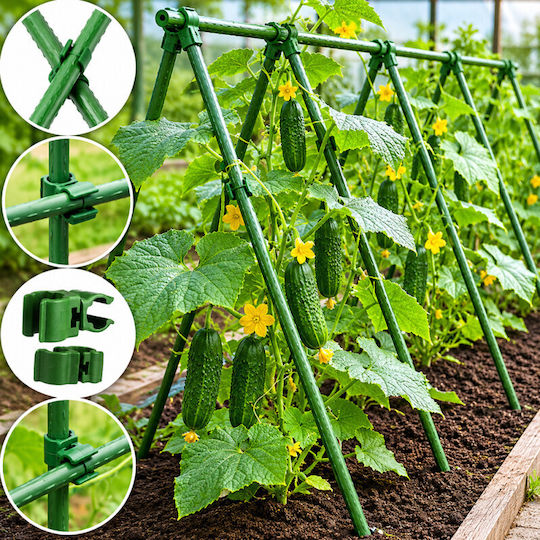 Rotary Connector Garden Harrows 11 Mm Diameter Green