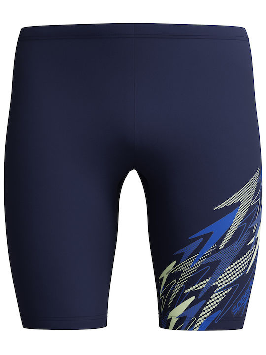 Speedo Medley Logo Ανδρικό Αγωνιστικό Jammer Μαγιό Κολύμβησης Μπλε