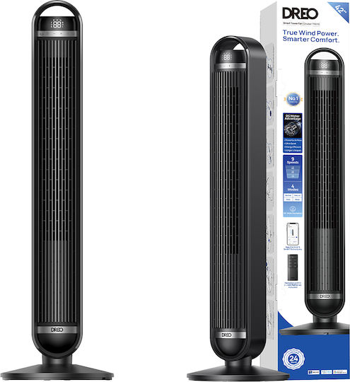 Dreo Cruiser Ventilator Tip Turn Cu Telecomandă Negru