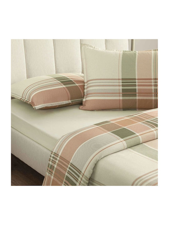 Tac Set Huse Pentru Pilote 100% Bumbac 200x220cm Dublu Cu 2 Fețe De Pernă & 1 Cearceaf Floral/Geometric