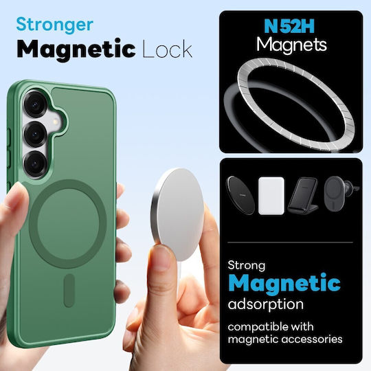 Northjo 5 In 1 Protection Set Back Cover Plastic Green Galaxy S25