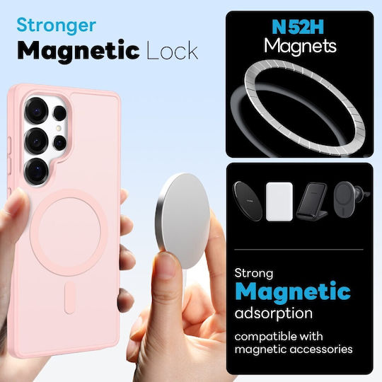 Northjo Σετ Προστασίας 5 Σε 1 Back Cover Πλαστικό Ροζ (Galaxy S25 Ultra)