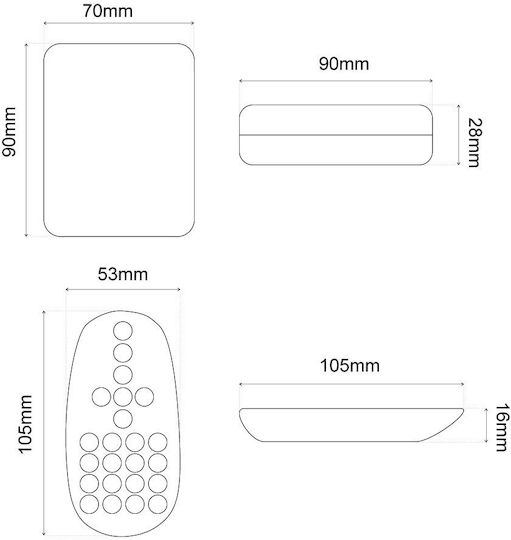 Remote Controller 23 Key Ir Receiver