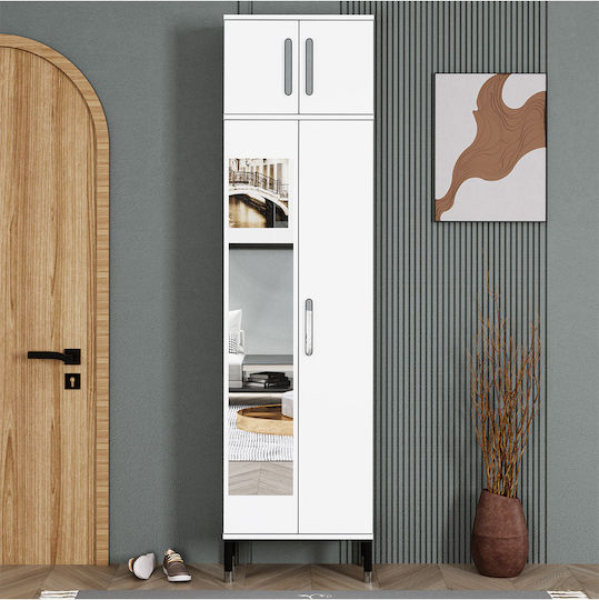 Mobilier Hol cu Oglindă și Dulap 60x35x228cm