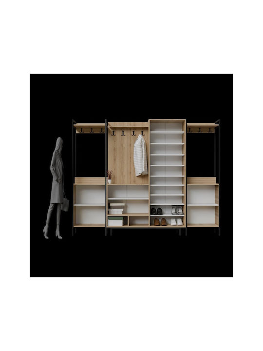 Entryway Furniture with Hanger Multicolored 251x35.5x198cm