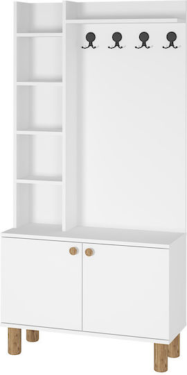 Мебел За Антре Синтетично Дърво 90x35.3x185см