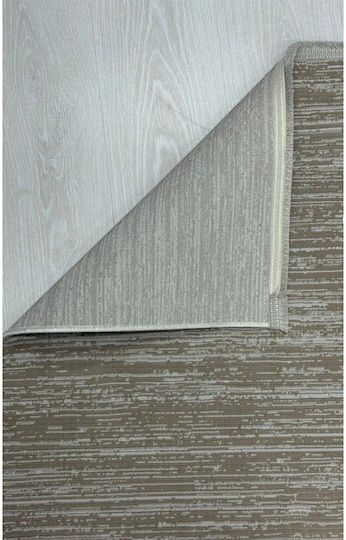 SteweHome Covor Antiderapant Rectangular Din Bumbac Gri 120x180cm