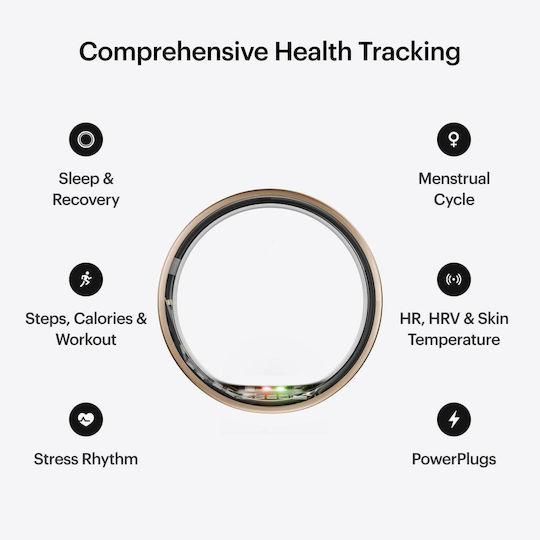 Ultrahuman Air Smart Ring 18.8mm Waterproof with Heart Rate Monitor Rose Gold