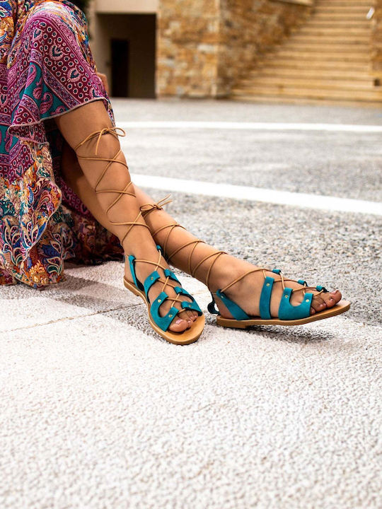 Sandale Monomah Lace-Up Paxoi Turcoaz
