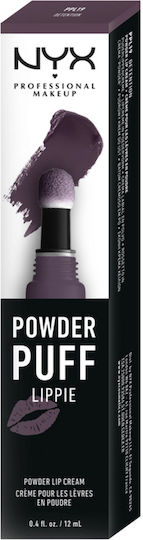 NYX Professional Makeup Powder Puff Lippie Powder Lip Cream Υγρό Κραγιόν 19 Detention 12ml
