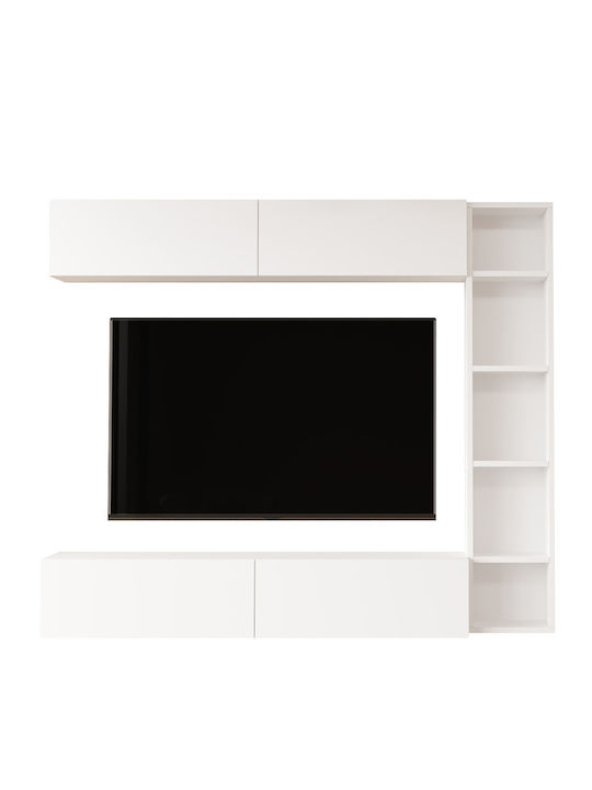Wohnzimmer TV-Einheit Grau M169xB26cm