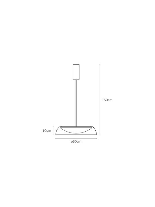 VK Lighting Brown LED Pendant Light with Warm White Light
