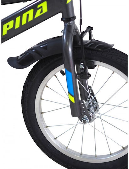 Alpina 18" Kids' BMX Bicycle with Aluminum Frame Gray